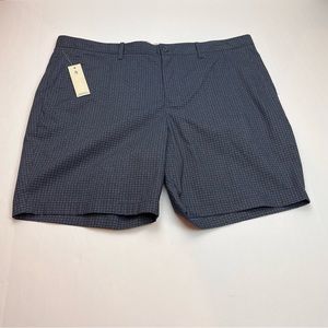 Original Penguin Men Size 40 Blue Slim Fit 8" Inseam Shorts Moisture Wicking NEW